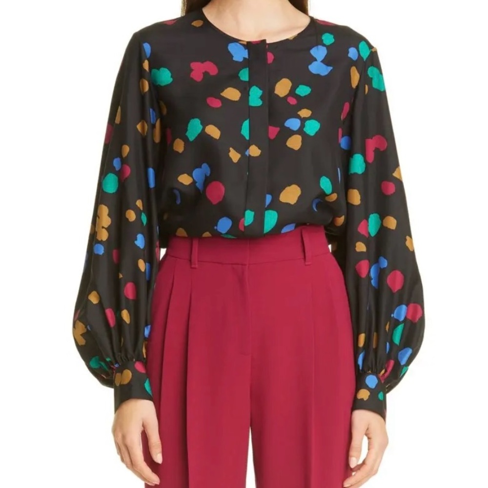 LAFAYETTE Sicilia Scatter Dot Silk Shirt